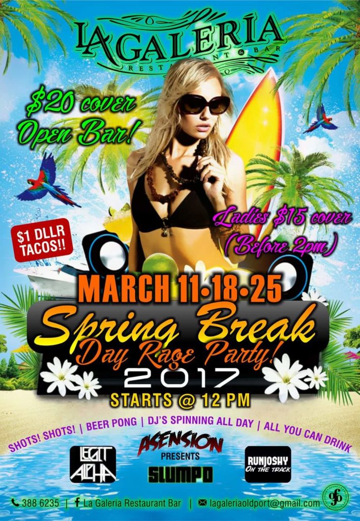 La Galeria Spring Break Day Rage Party! Sonoran Spa Reservations