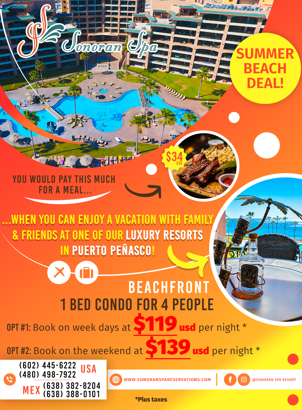 Sononra spa Rocky Point Reservations Promotions Vacations