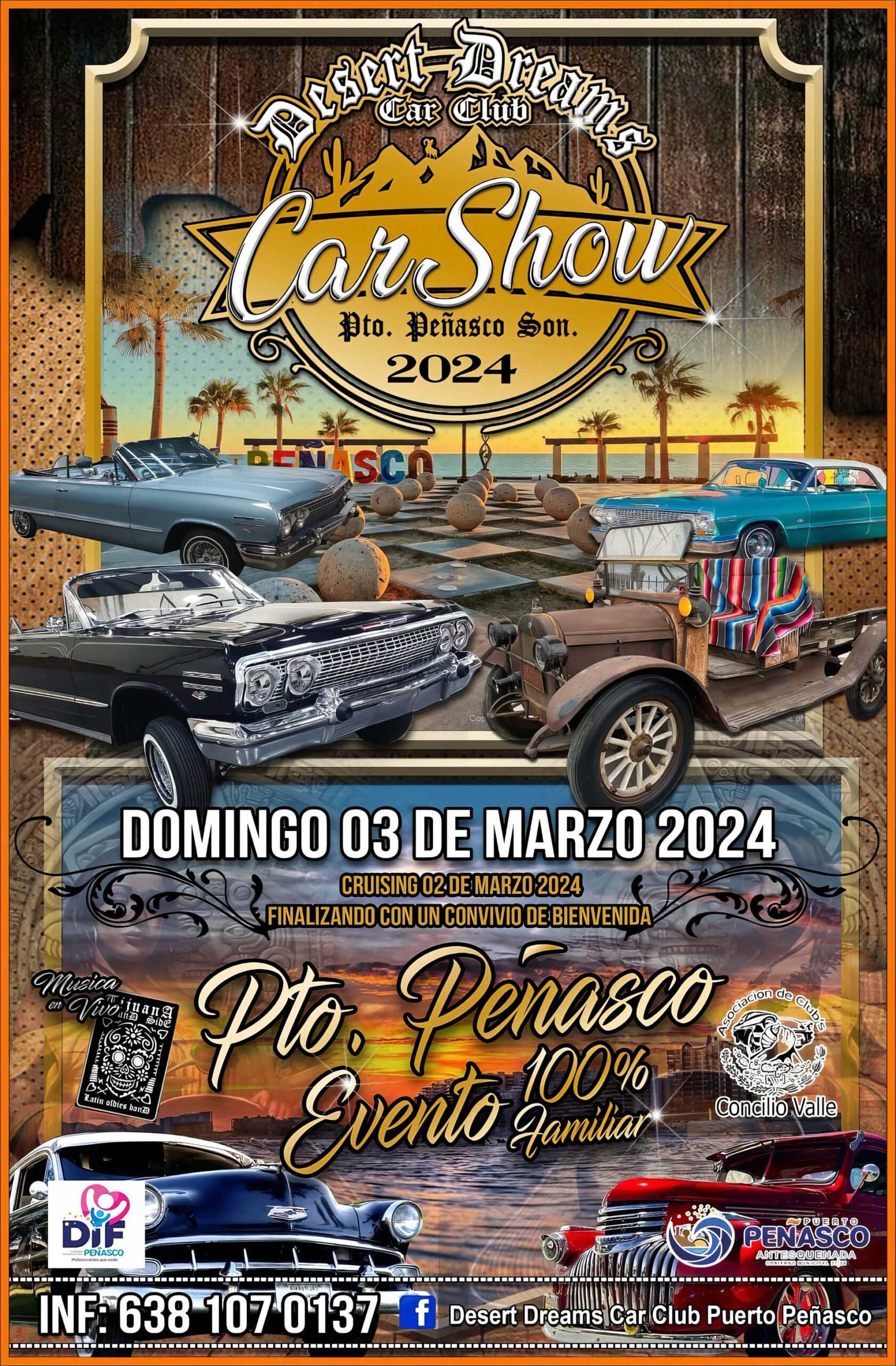 Rocky Point Desert Dreams Car Show 2024 Puerto Peñasco, Sonoran Spa